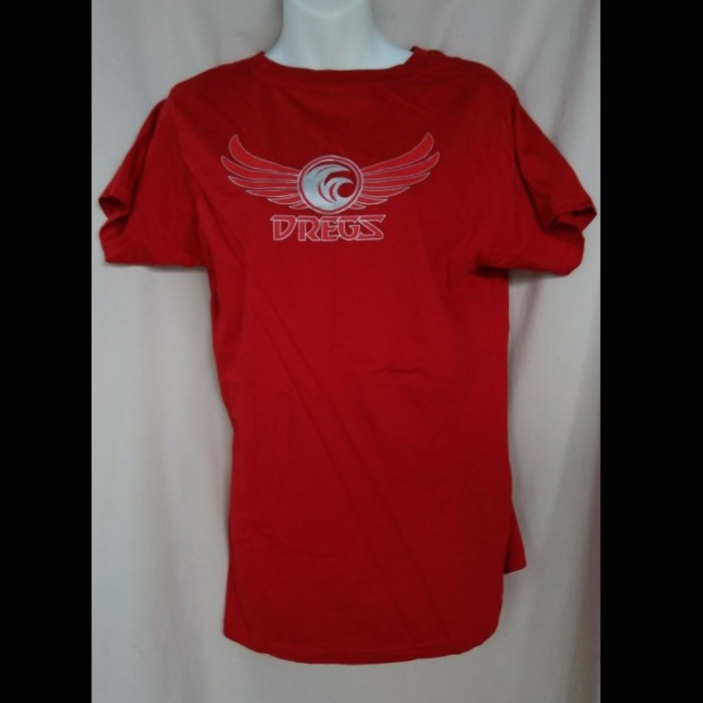 DREGS Size XL Red T-Shirt Skateboarding